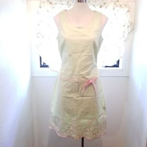 Erika Mint Green and Pink Spring Flowers Dress